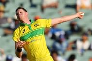 Behrendorff in action in the 2nd ODI match between India and Australia in Jan '19